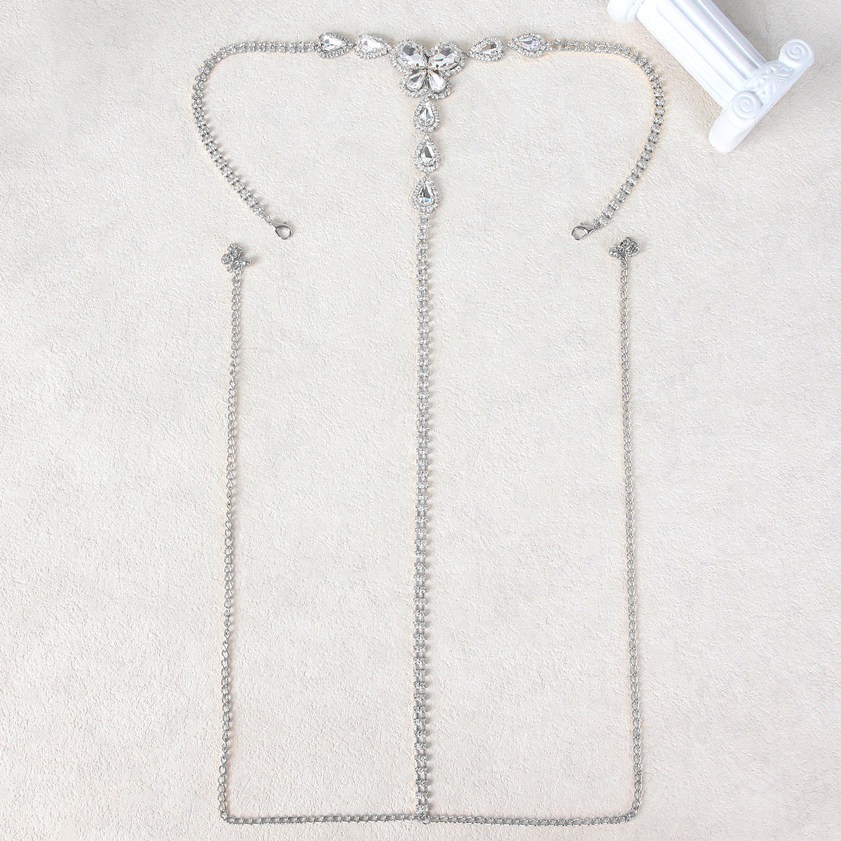 Gilded Bloom Crystal Thong