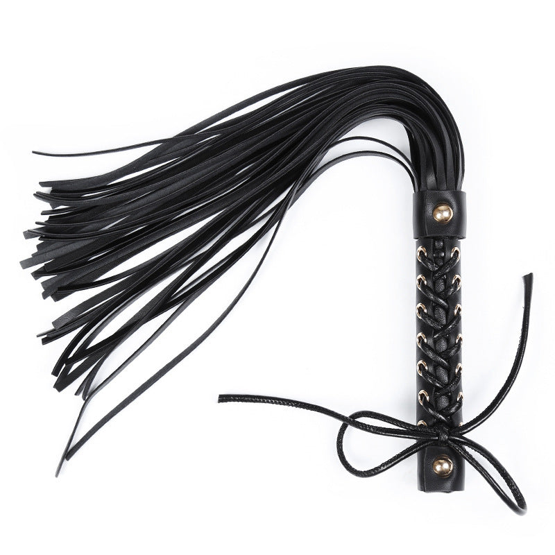 Midnight Lure Lace-Up Handle Eco-Leather Whip