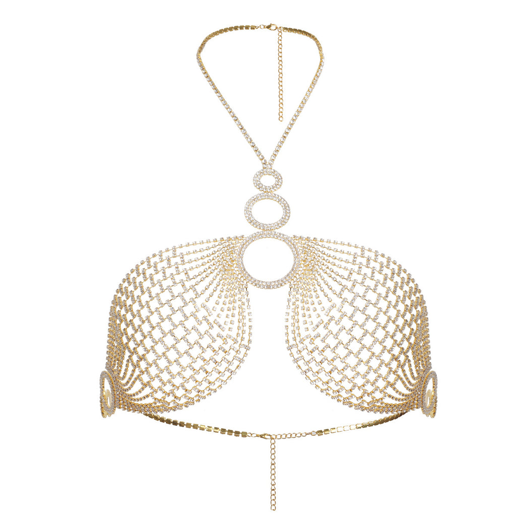 Celestial Circles Rhinestone Bralette
