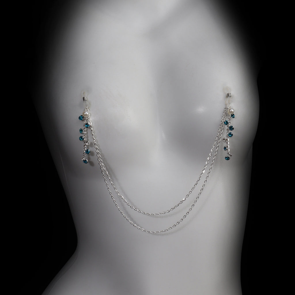 Crystal Cascade Nipple Chain Jewelry