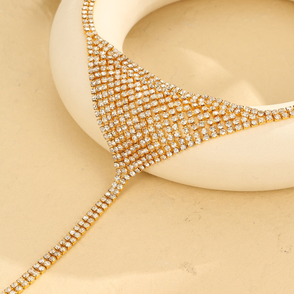Golden Spark Rhinestone Thong mooods