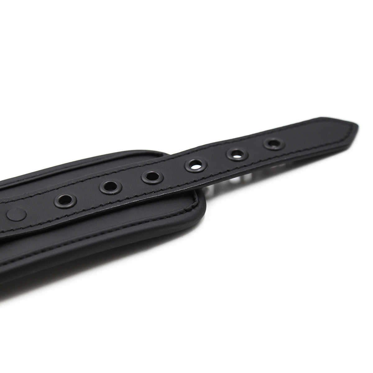 The Mono Cuff | Matte Vegan Leather & Black Hardware