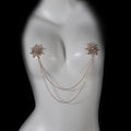 Starlight Rhinestone Nipple Stickers with Chain