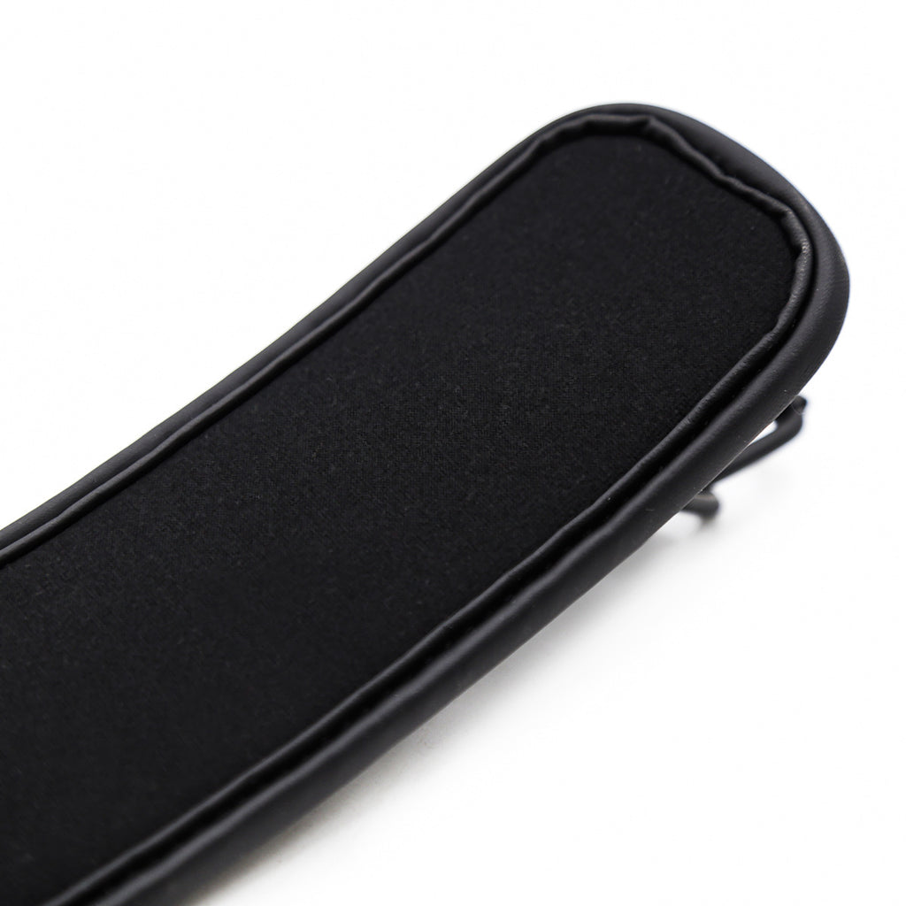 The Mono Cuff | Matte Vegan Leather & Black Hardware
