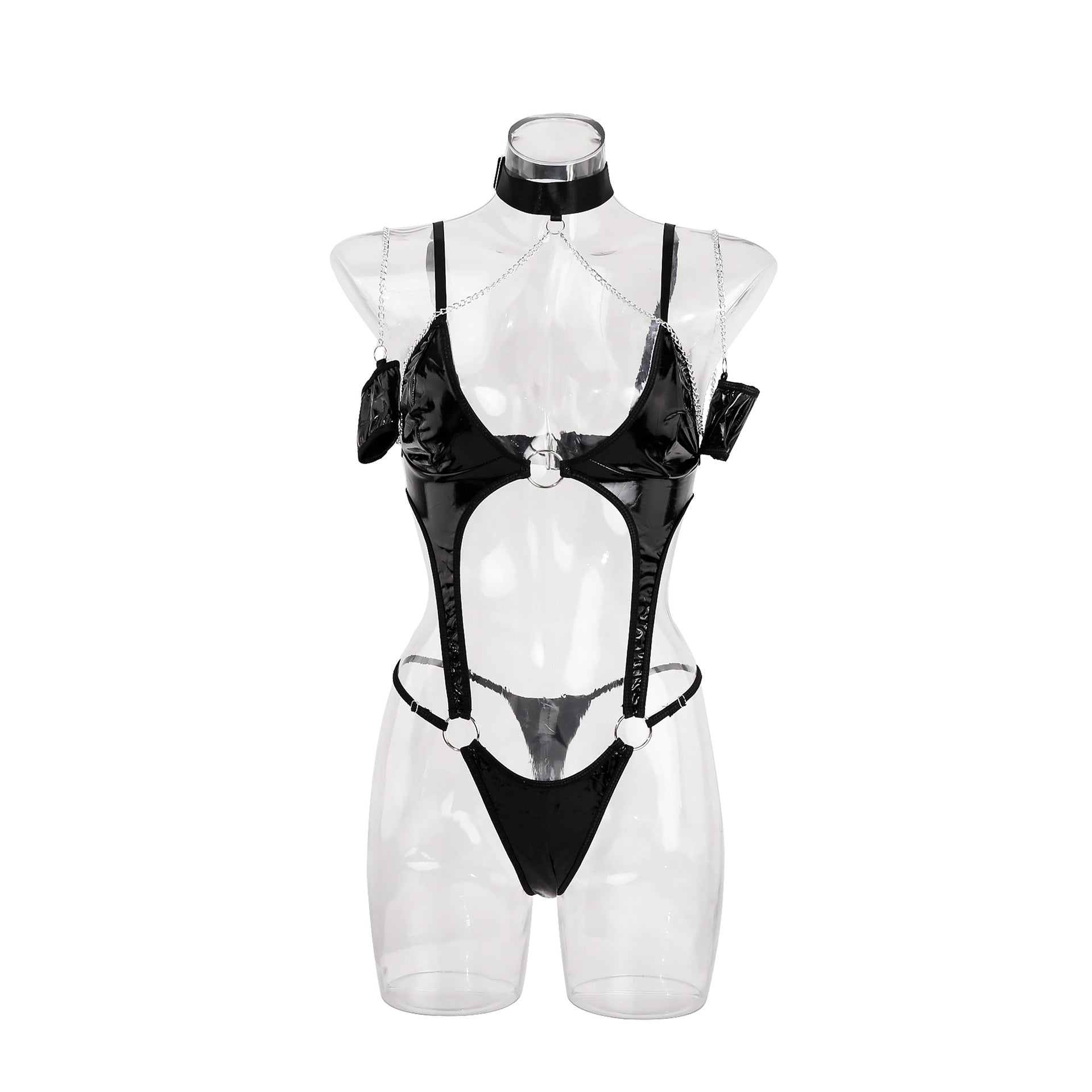 Midnight Alloy Cutout Bodysuit
