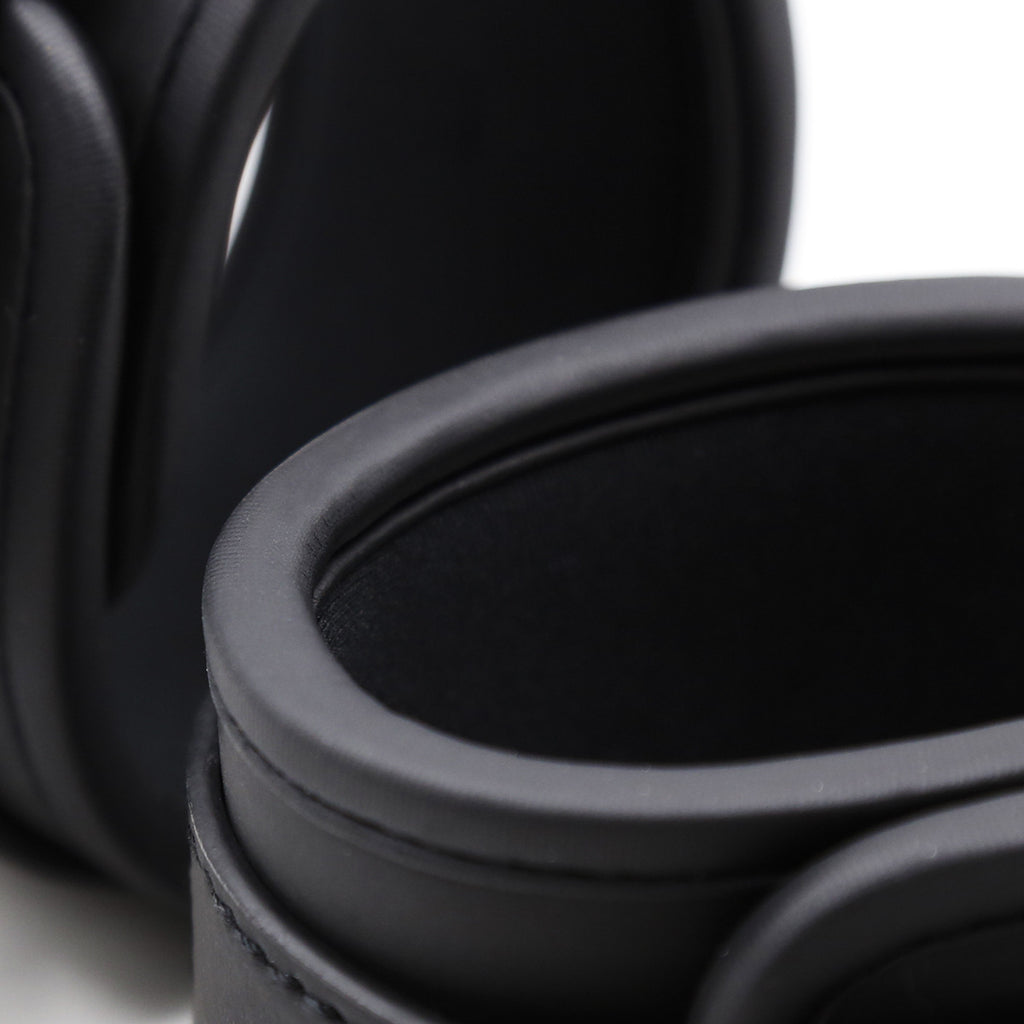 The Mono Cuff | Matte Vegan Leather & Black Hardware