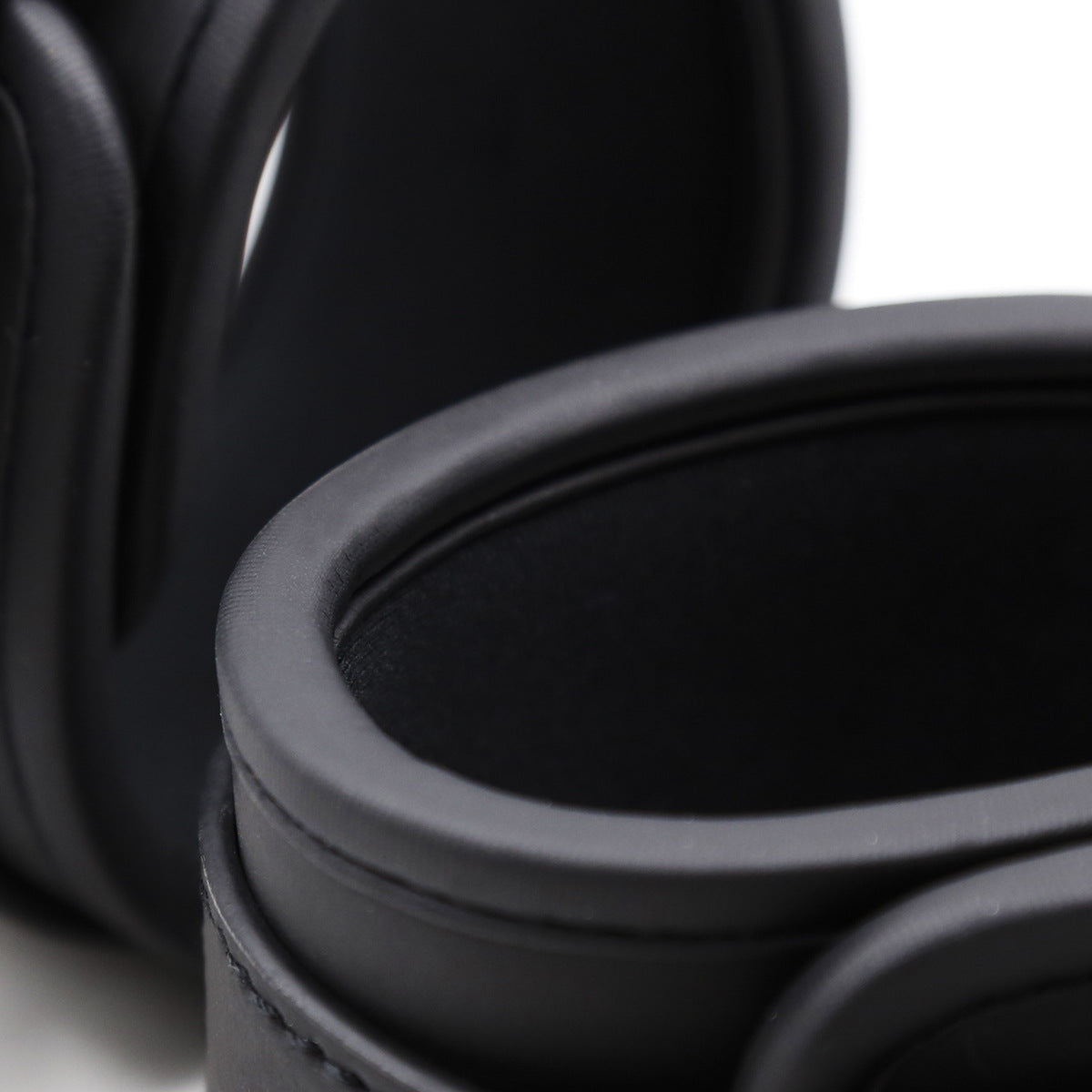 The Mono Cuff | Matte Vegan Leather & Black Hardware