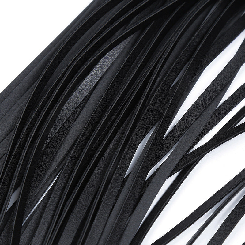 Midnight Lure Lace-Up Handle Eco-Leather Whip