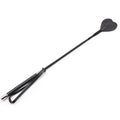 Heart Tip Riding Crop black