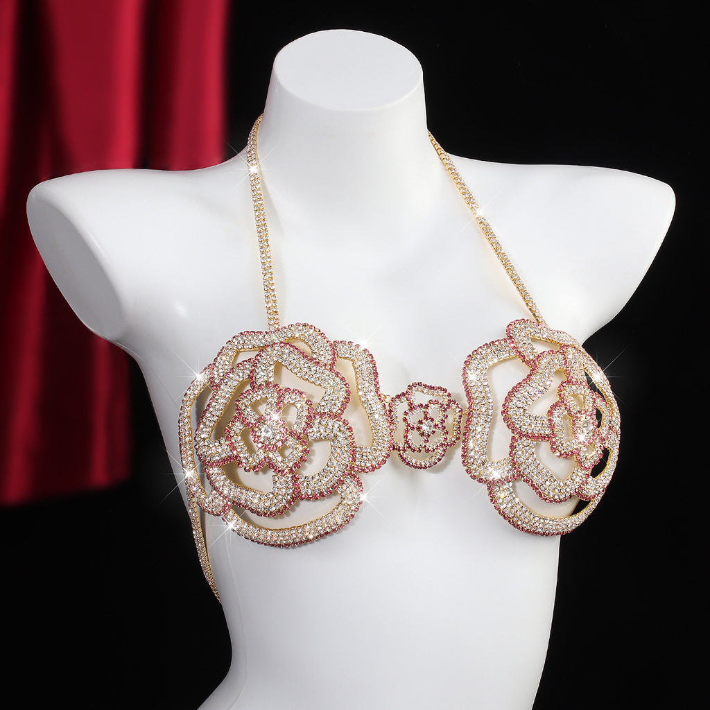 Blooming Desire Rhinestone Bra
