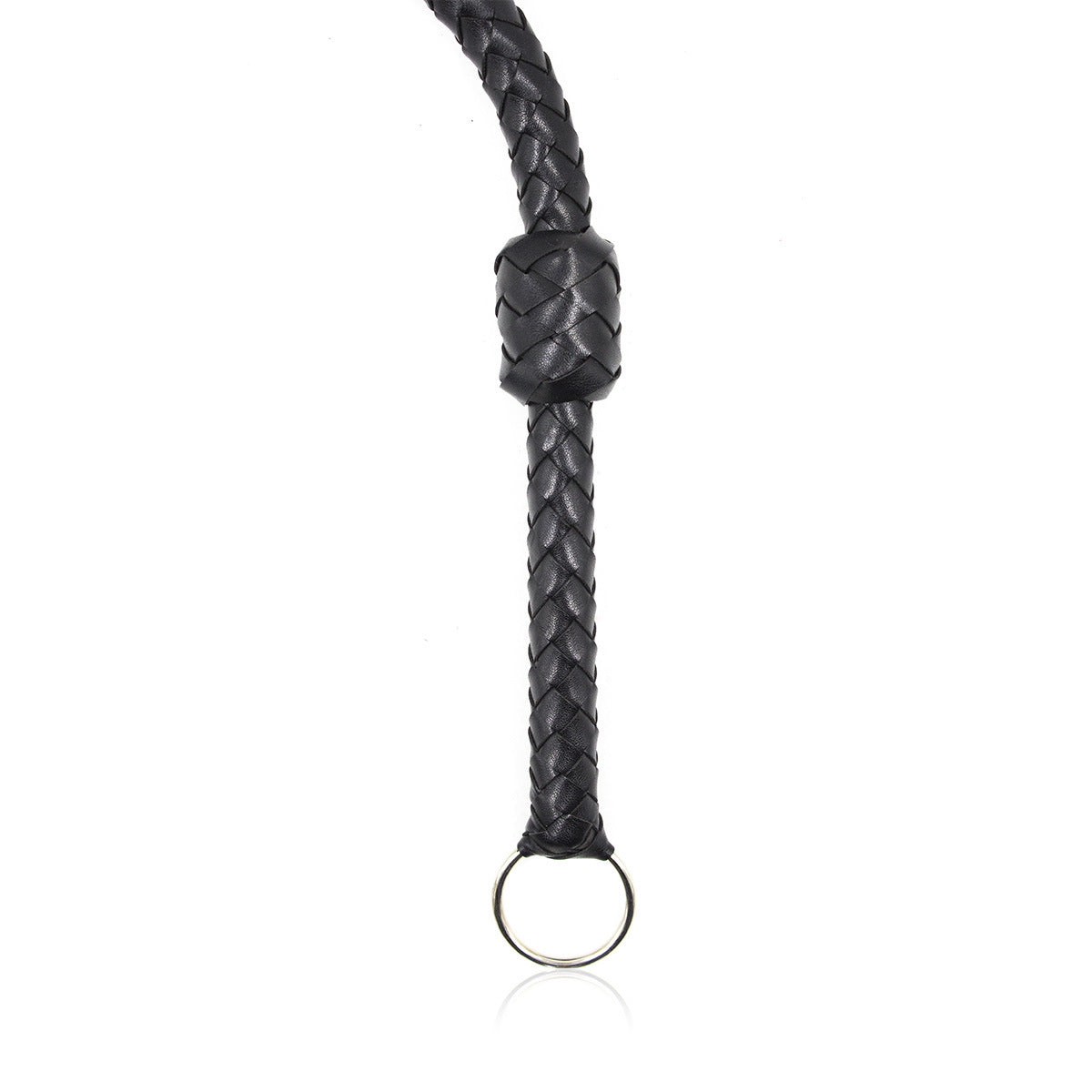 Braided Leather Riding Whip details