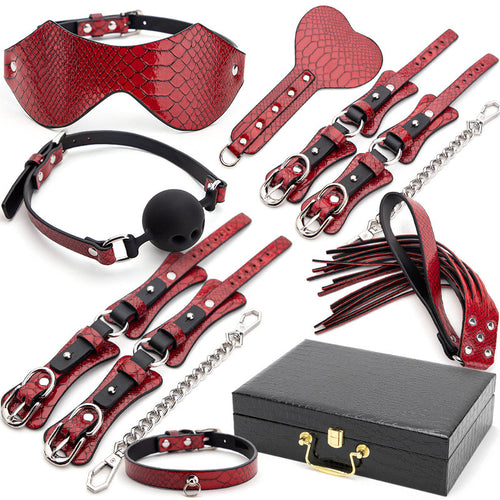 Cobra Luxury Bondage Set with Dual Whip Options