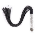 Crystal-Cut Leather Whip 