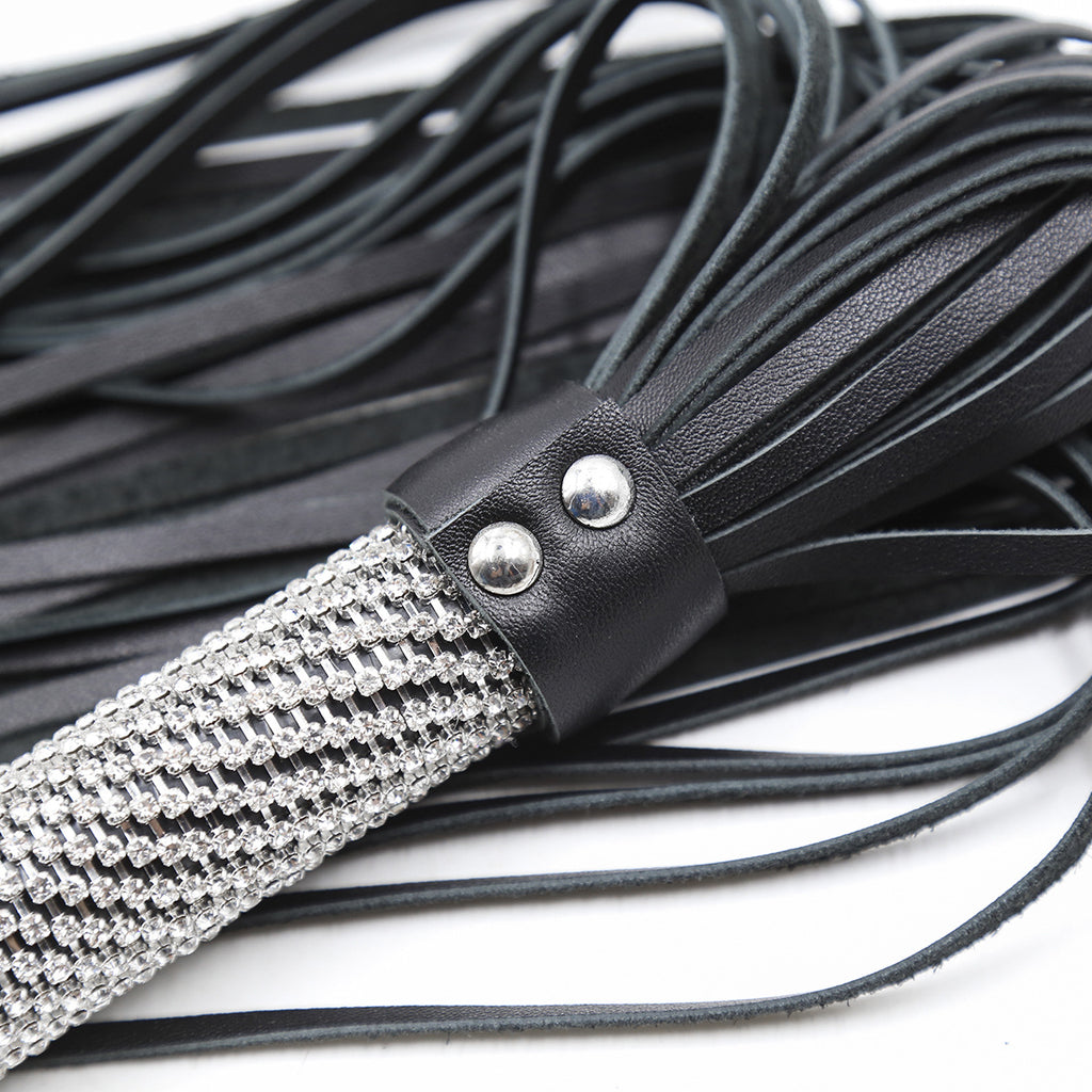 Dominion Genuine Leather Whip close up