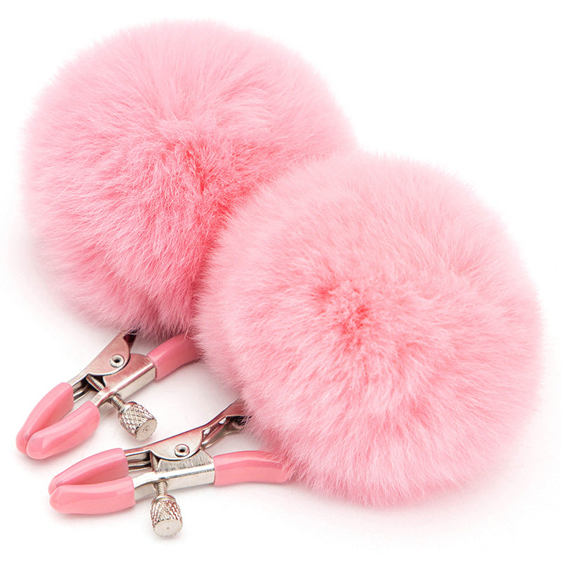 Fluffy Bliss Nipple Clamps pink