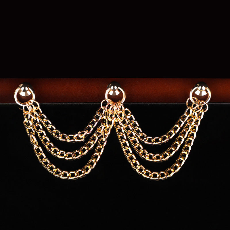 Golden Embrace Luxury Collar & Leash Set details