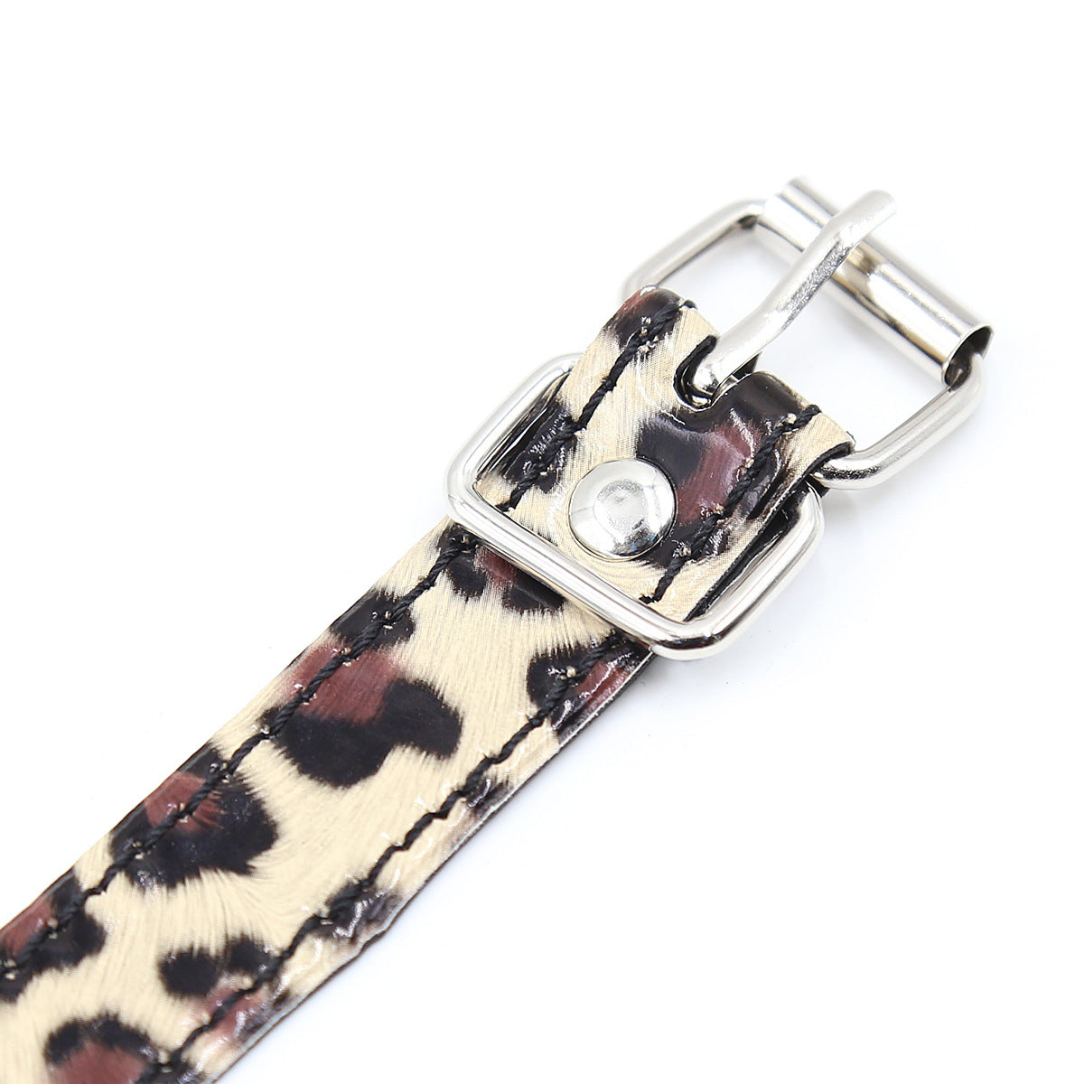 Leopard Print Adjustable Ball Gag details 