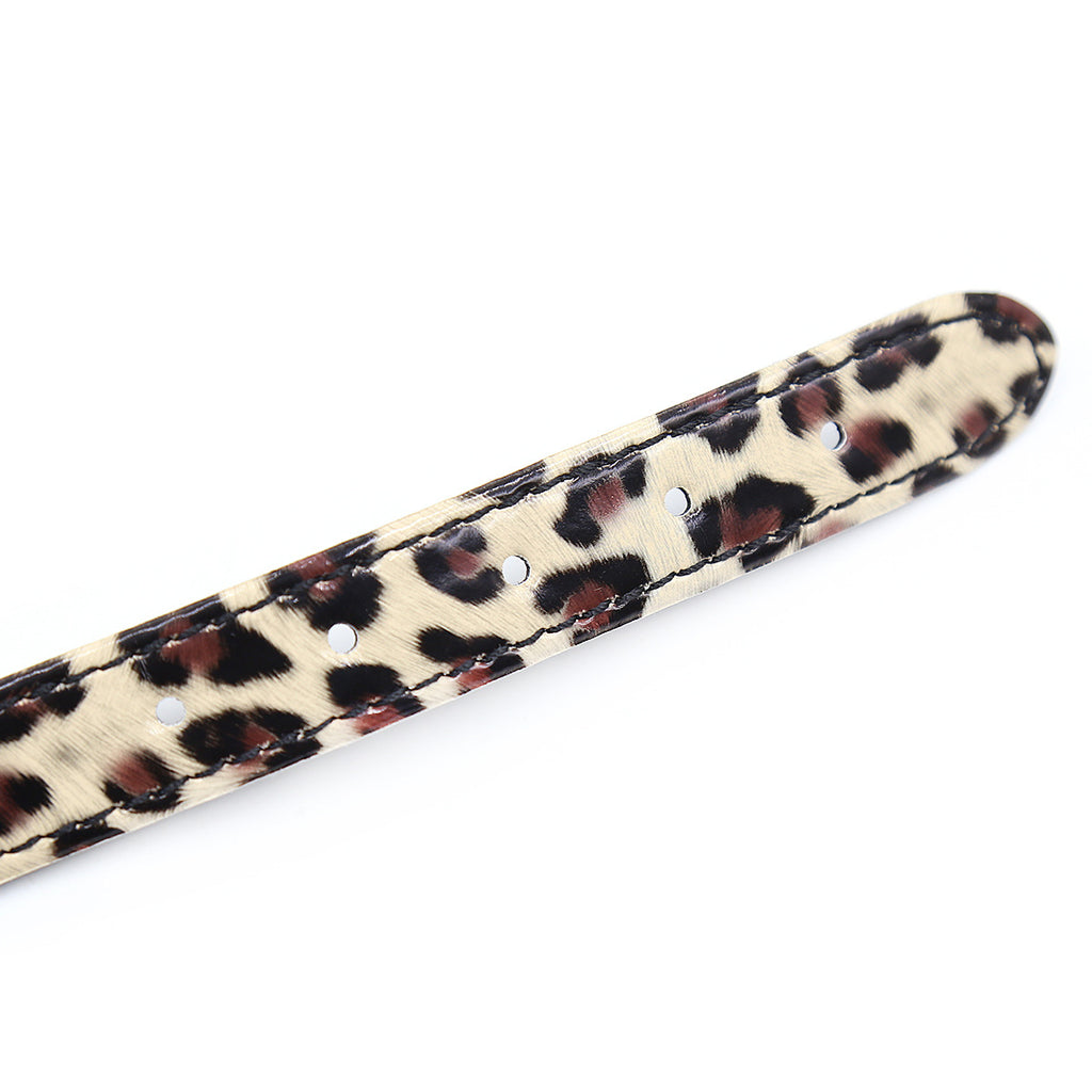 Leopard Print Adjustable Ball Gag details