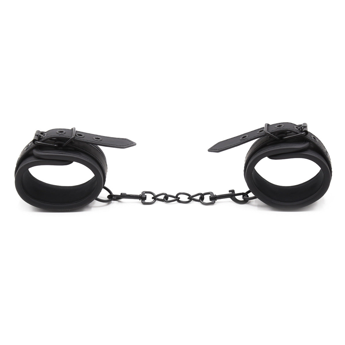 Matte Leather Cuff Bracelets with Detachable Chain