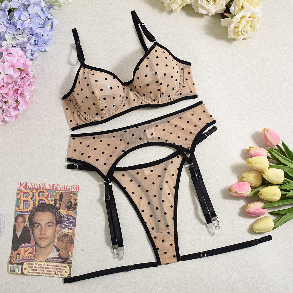 Polka Dot Temptation Lingerie Set