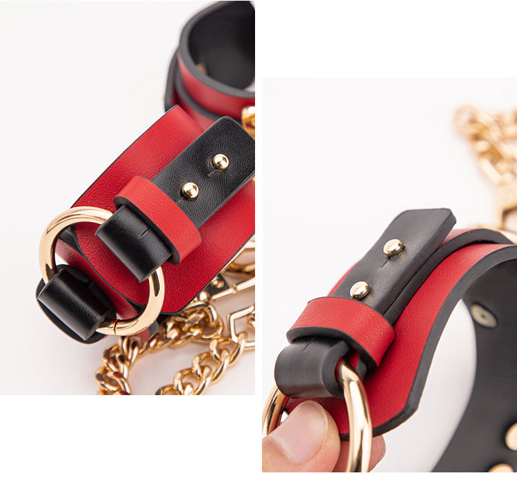 Regal Restraint Leather Handcuffs details 