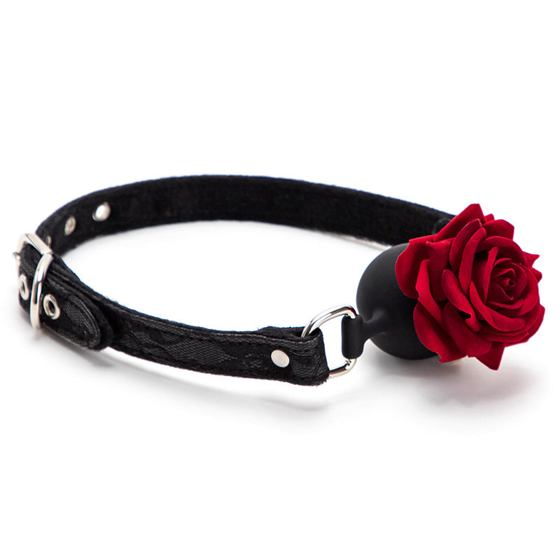Rose Whisper Gag | Lace Detail