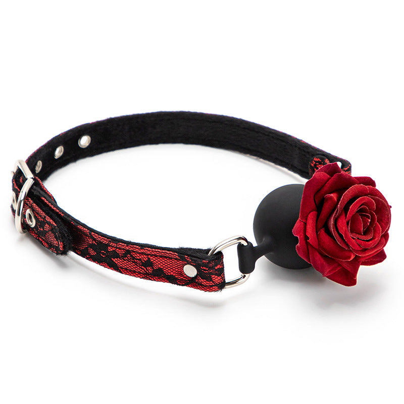 Rose Whisper Gag | Lace Detail