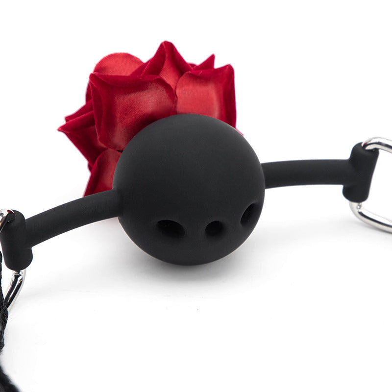Rose Whisper Gag | Lace Detail