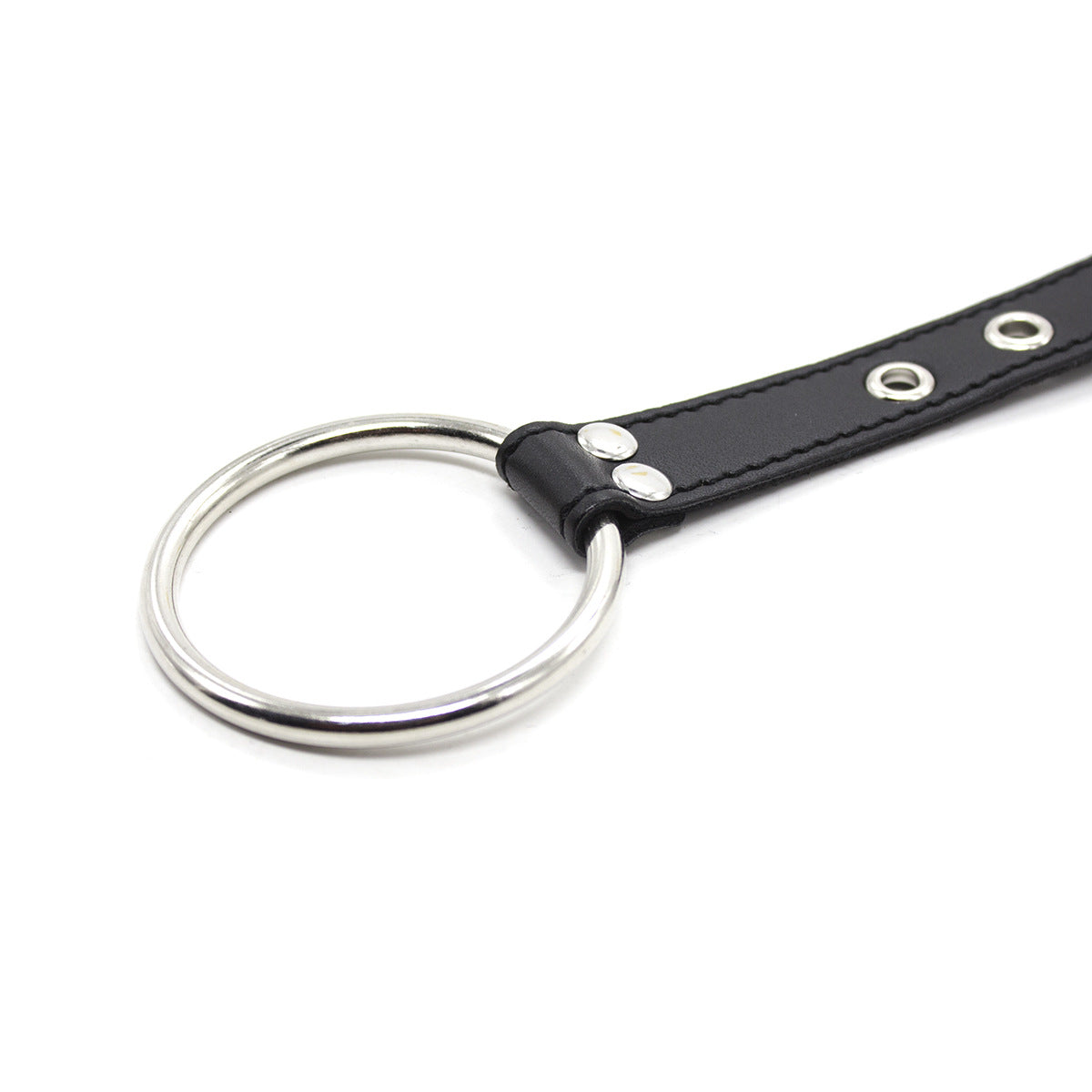 Silver Chain Nipple Clamps with Leather Extension