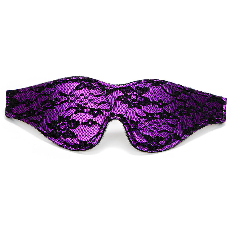 Veil of Desire Lace Blindfold purple