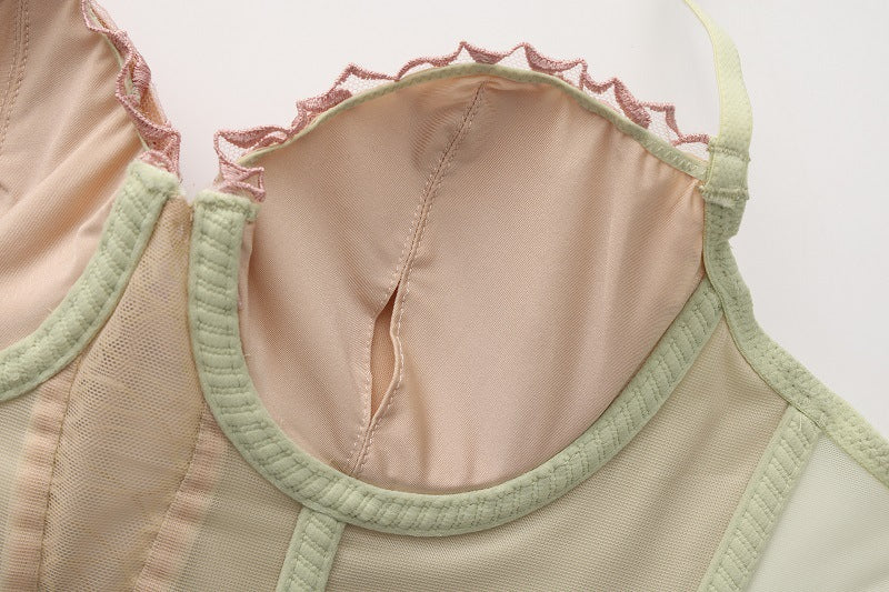 Interior view of the Aeris bra showing soft padding and structured cup support.