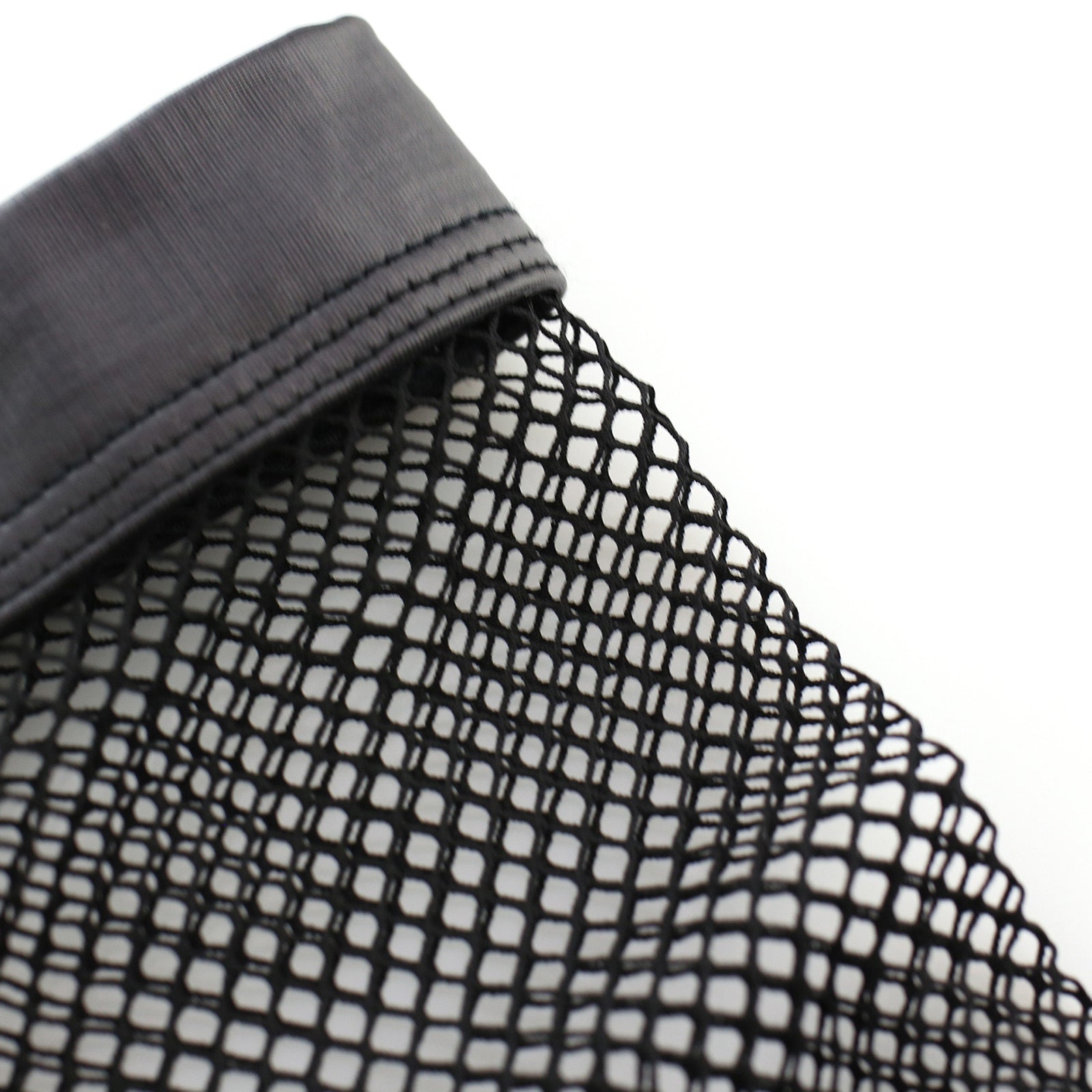 Macro close-up of breathable tech-mesh fabric texture