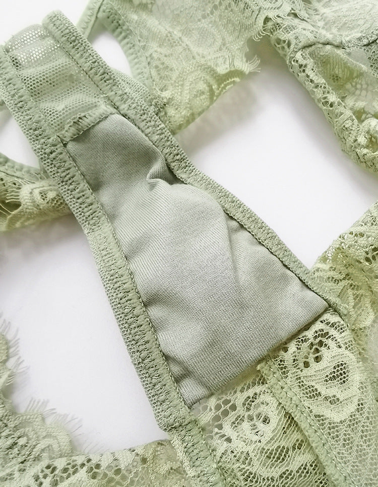 Interior view of the 100% cotton gusset lining for hygienic comfort.
