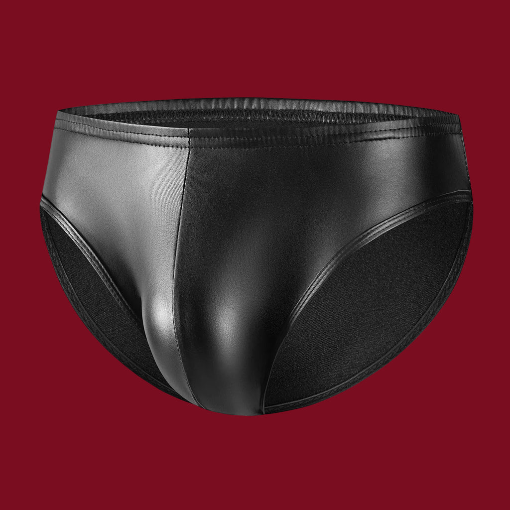 A side profile of The Static brief, highlighting the clean, high-cut leg opening and the athletic, second-skin silhouette.