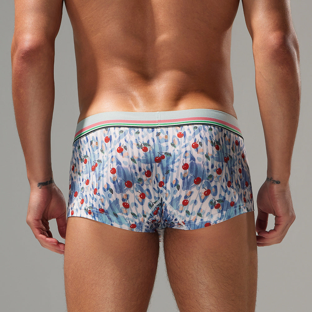 Rear perspective of the Cherry Breeze edition, showing the secure fit and full-coverage rear profiling.