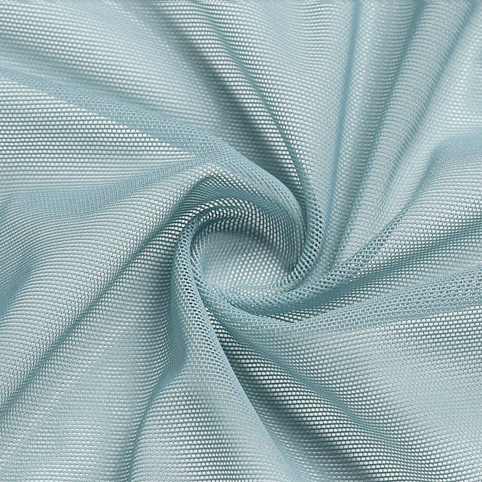 Close-up detail of floral lace texture and sheer mesh construction showing stretch and fine craftsmanship.