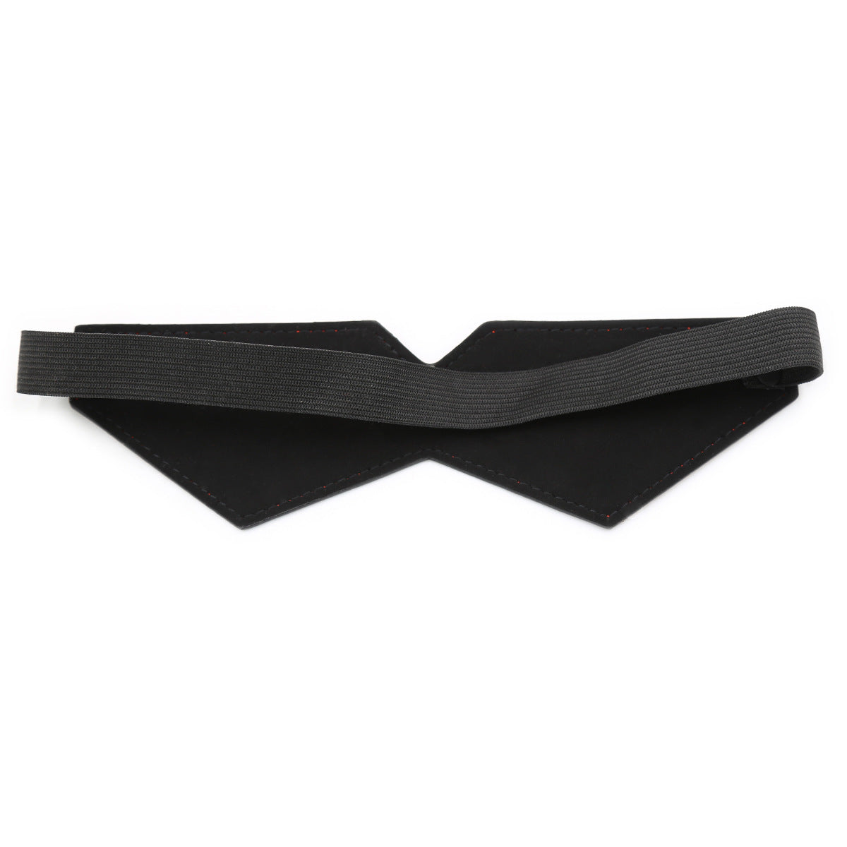 The reverse side of the Crimson Quintet mask showing the soft, matte black lining designed for comfort against the skin.